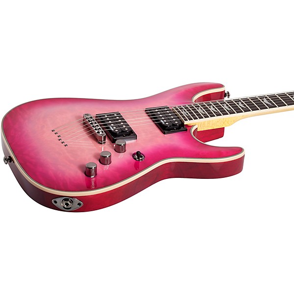 Schecter Guitar Research Omen Extreme-6 Electric Guitar - Trans Hot Pink Burst
