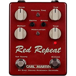 Carl Martin Red Repeat Delay Echo with Tap Tempo Pedal