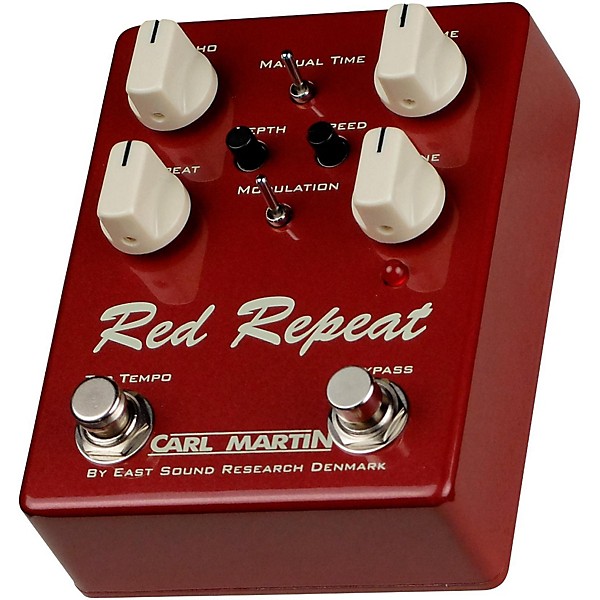 Carl Martin Red Repeat Delay Echo with Tap Tempo Pedal