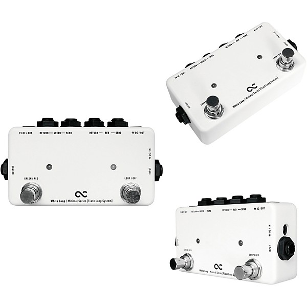 Open Box One Control White Loop Flash 2-Channel Switcher Pedal Level 1