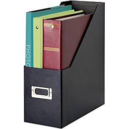 Vaultz Snap-N-Store Jumbo Magazine File Black