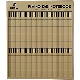 Koala Music Piano Tab Notebook
