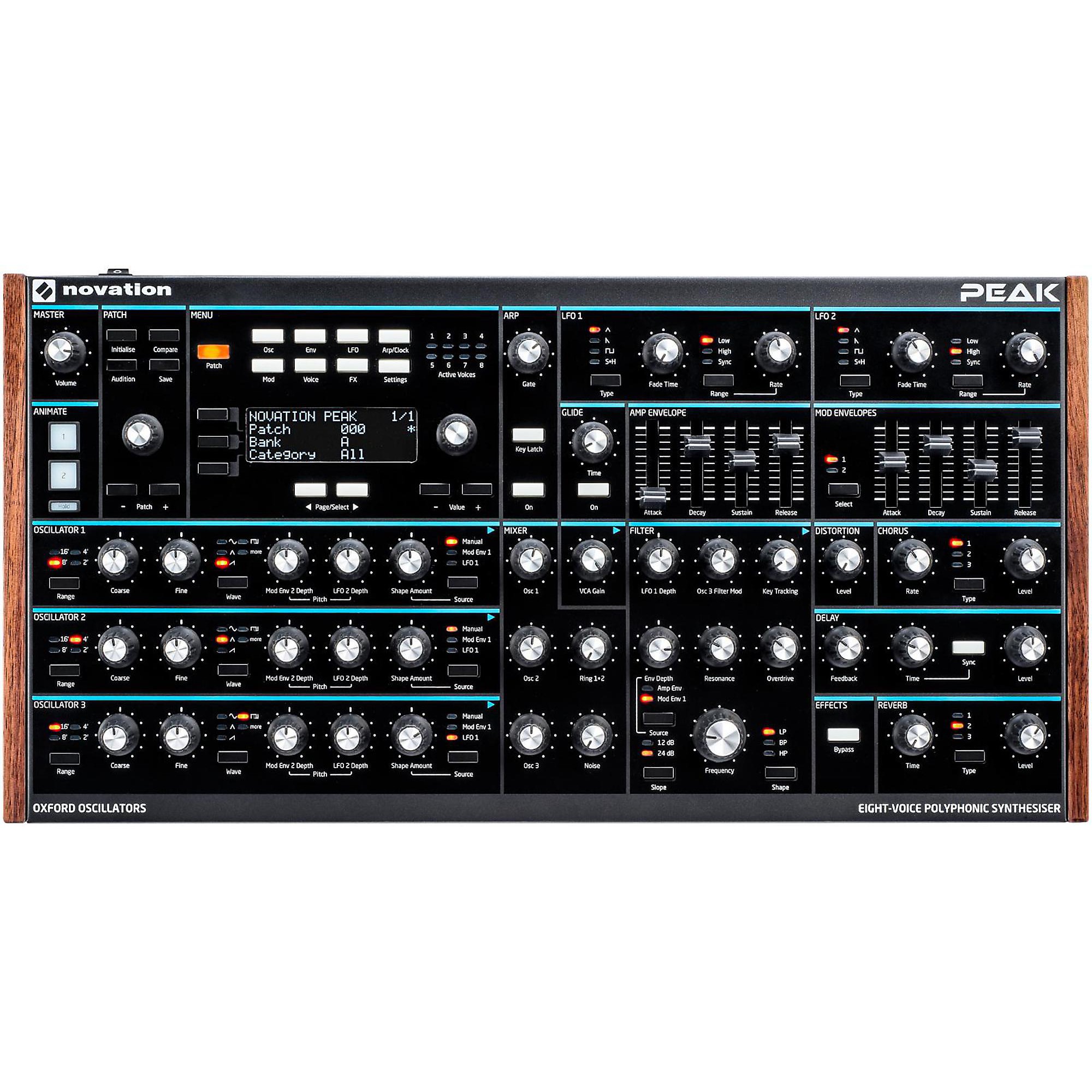 DTM・DAW Novation Peak Novation Peak 8-Voice Desktop Synth | Guitar Center