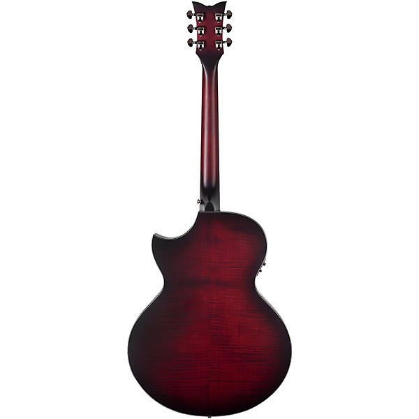 Schecter Guitar Research Orleans Stage Acoustic-Electric Guitar Vampyre Red Burst