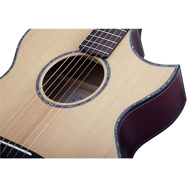 Schecter Guitar Research Orleans Stage Acoustic-Electric Guitar Natural