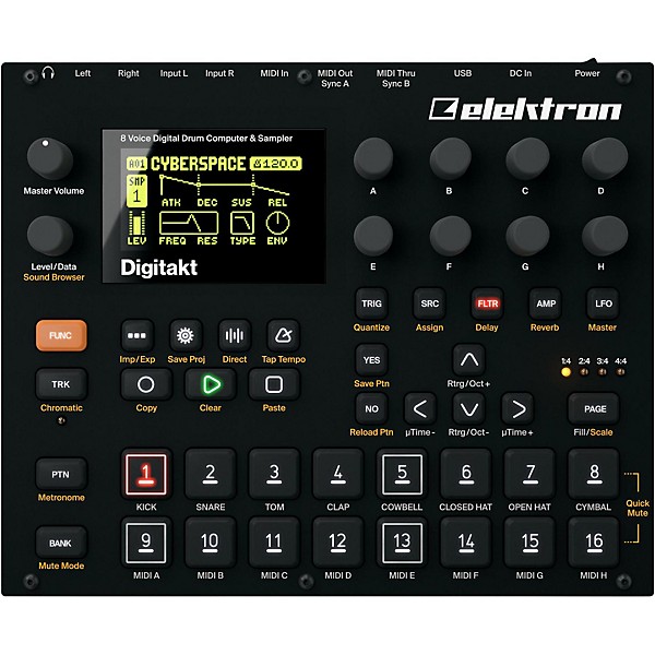 Elektron Digitakt 8-Voice Digital Drum Computer and Sampler