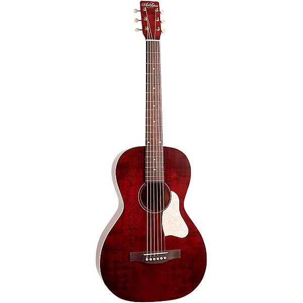 Art & Lutherie Roadhouse Parlor Acoustic-Electric Guitar Tennessee Red