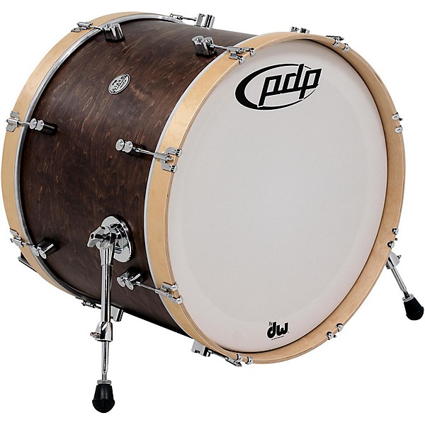 Open Box PDP by DW Concept Series Classic Wood Hoop Bass Drum Level 1 22 x 16 in. Walnut/Natural