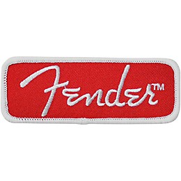Fender Rectangle Logo Patch, Red