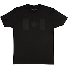 Fender Blackout Canadian Flag T-Shirt Large