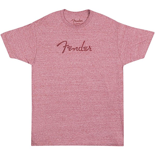 Fender Spaghetti Logo T-Shirt Wine Red Large