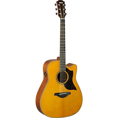 Yamaha A-Series A3m Dreadnought Cutaway Acoustic-Electric Guitar Vintage Natural for sale