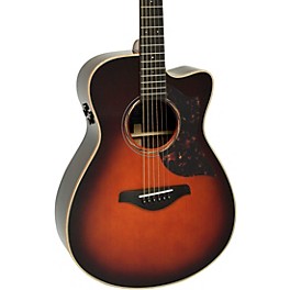 Yamaha A-Series AC3R Concert Cutaway ... Yamaha A-Series AC3R Concert Cutaway Acoustic-Electric Guitar Tobacco Brown Sunburst