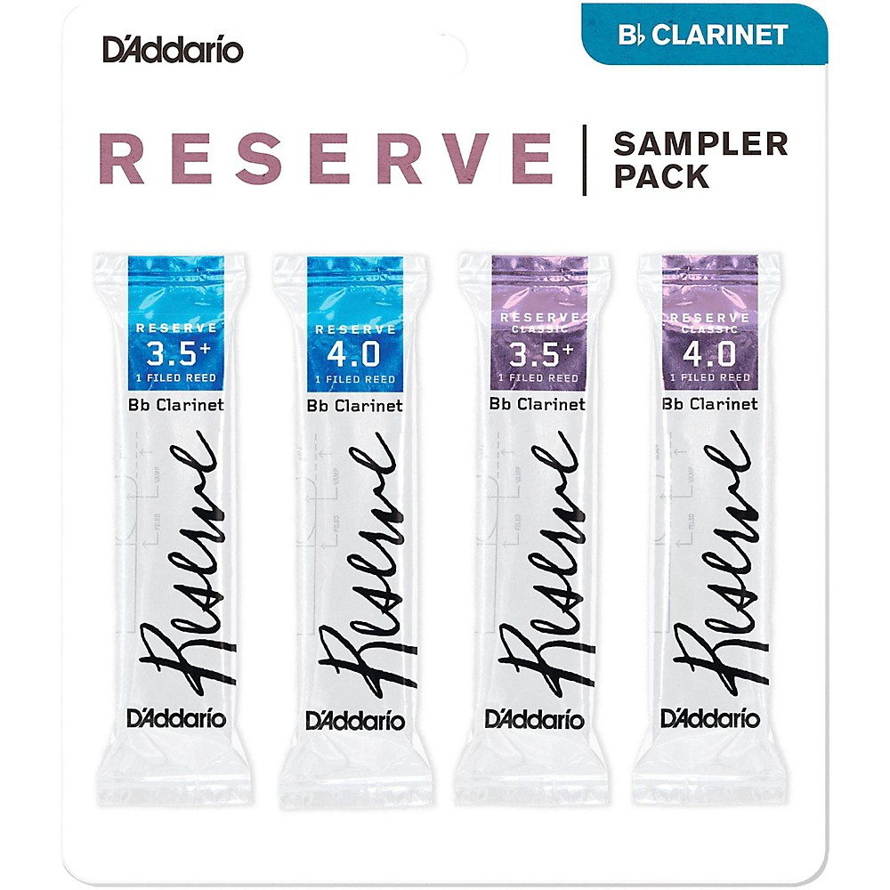 UPC 046716584656 product image for D'addario Woodwinds D'addario Reserve Bb Clarinet Reed Sampler Pack 3.5+ | upcitemdb.com