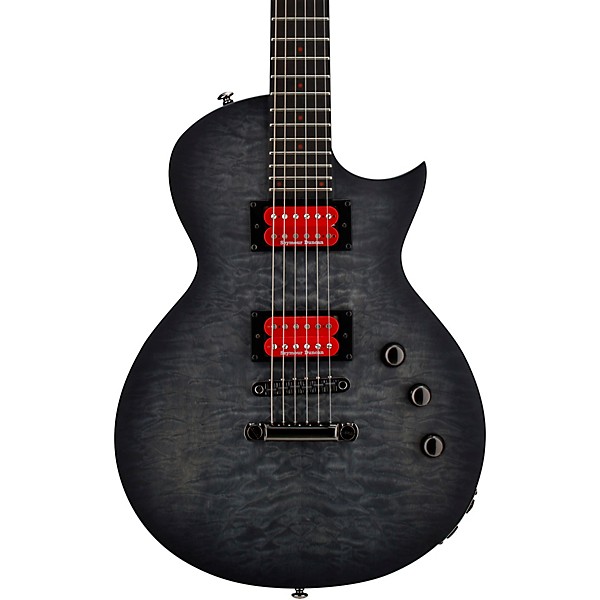 ESP Ben Burnley BB-600 Baritone Electric Guitar Transparent Black Burst