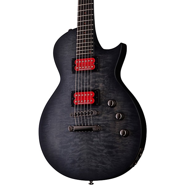 ESP Ben Burnley BB-600 Baritone Electric Guitar Transparent Black Burst