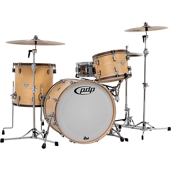 PDP by DW Concept Classic 3-Piece Shell Pack with 22 in. Kick Natural/Walnut