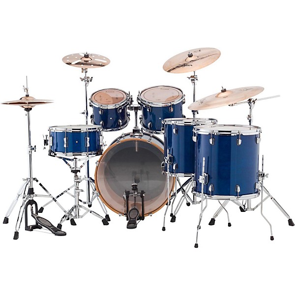 Open Box Ludwig Evolution Maple 6-Piece Shell Pack Level 1 Transparent Blue