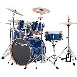 Open Box Ludwig Evolution Maple 6-Piece Shell Pack Level 1 Transparent Blue