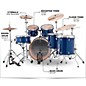 Open Box Ludwig Evolution Maple 6-Piece Shell Pack Level 1 Transparent Blue