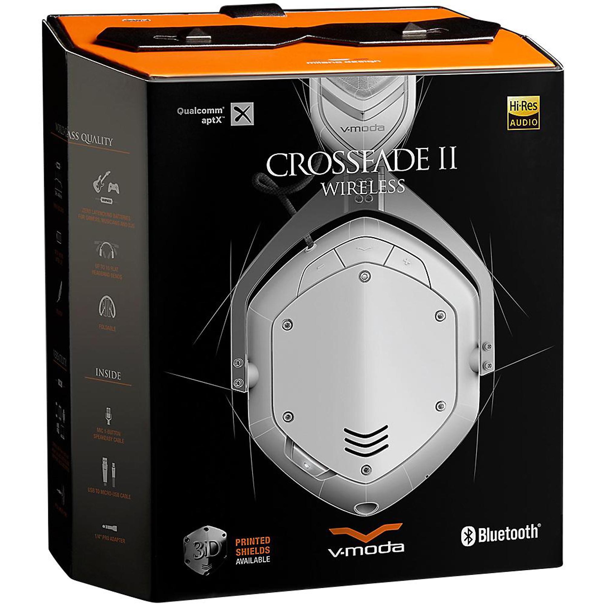 V-MODA Crossfade 2 Wireless Bluetooth Over-ear Headphones White