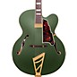 D'Angelico Deluxe Series Limited Edition EXL-1 Hollowbody Electric Guitar with Seymour Duncan Floating Pickup and Stairstep Tailpiece Matte Emerald Tortoise Pickguard thumbnail