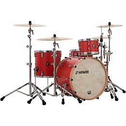 SONOR SQ1 3-Piece Shell Pack With 22" Bass Drum Hot Rod Red
