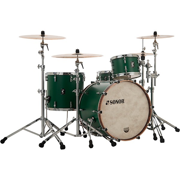SONOR SQ1 3-Piece Shell Pack With 22" Bass Drum Roadster Green