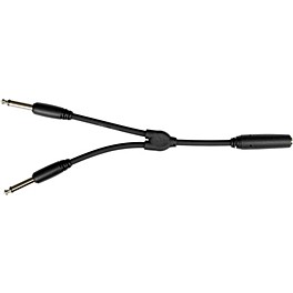 Pig Hog Solutions - 6" Y Cable, Mono 1/4"(F)-Dual Mono 1/4"(M)