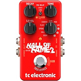 TC Electronic Hall of Fame 2 Reverb Effects Pedal