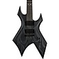 B.C. Rich KKW37-SBK Kerry King Signature Series Warlock 7-String Electric Guitar Ghost Flame Shadow Black thumbnail