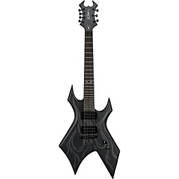 B.C. Rich KKW37-SBK Kerry King Signature Series Warlock 7-String Electric Guitar Ghost Flame Shadow Black