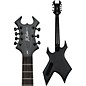 B.C. Rich KKW37-SBK Kerry King Signature Series Warlock 7-String Electric Guitar Ghost Flame Shadow Black
