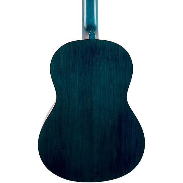 Valencia 200 Series Full Size Classical Acoustic Guitar Transparent Blue