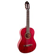 Valencia 200 Series Full Size Classical Acoustic Guitar Transparent Wine Red for sale