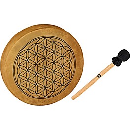 MEINL Sonic Energy HOD15-FOL 15-Inch Native American Style Hoop Drum, Flower of Life Symbol