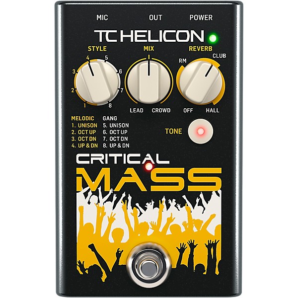 TC Helicon CRITICAL MASS Vocal Effects Pedal