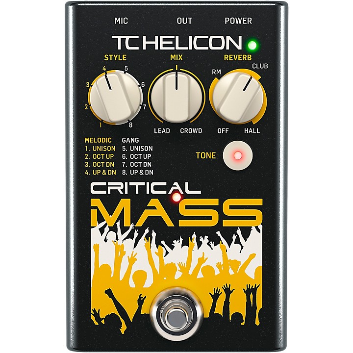 TC HELICON CRITICAL MASS ボーカルエフェクター TC Helicon CRITICAL MASS Vocal Effects Pedal | Guitar Center
