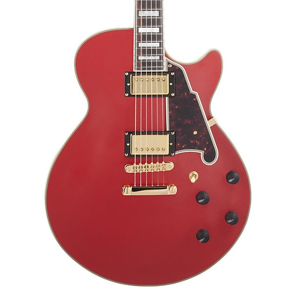 D'Angelico D'Angelico EX-SS Non-F Hole Deluxe Edition Hollowbody Electric Guitar Matte Cherry Tortoise Pickguard