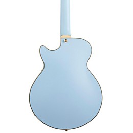 D'Angelico D'Angelico EX-SS Non-F Hole Deluxe Edition Hollowbody Electric Guitar Matte Powder Blue Tortoise Pickguard