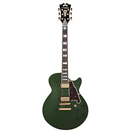 D'Angelico D'Angelico EX-SS Non-F Hole Deluxe Edition Hollowbody Electric Guitar Matte Emerald Tortoise Pickguard