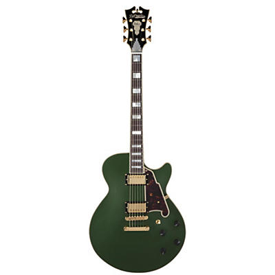 D'angelico D'angelico Ex-Ss Non-F Hole Deluxe Edition Hollowbody Electric Guitar Matte Emerald Tortoise Pickguard for sale