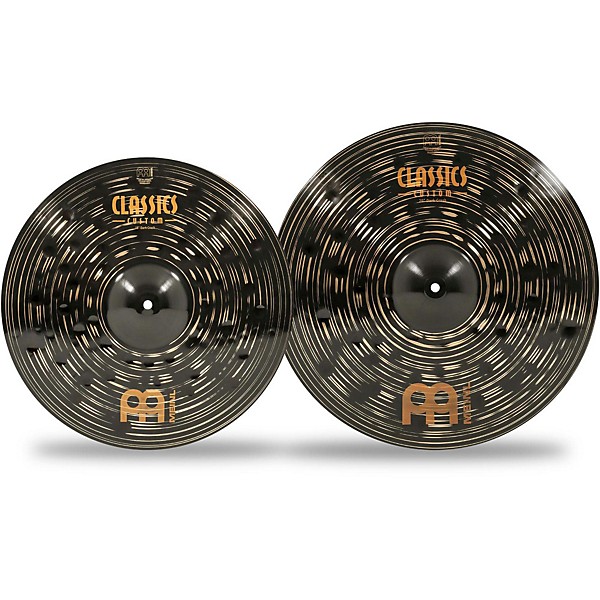 MEINL Classics Custom Dark Double Bonus Cymbal Set With Free Classics Custom Trash Crash and Ching Ring