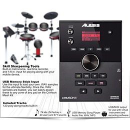 Open Box Alesis Crimson II 5-Piece Electronic Drum Kit Level 2 Regular 194744117077