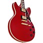 Open Box D'Angelico Deluxe Series Limited Edition DC Non F-Hole Semi-Hollowbody Electric Guitar Level 2 Matte Cherry, Tort...