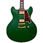 D'Angelico Deluxe Series Limited Edition DC Non F-Hole Semi-Hollowbody Electric Guitar Matte Emerald Tortoise Pickguard thumbnail