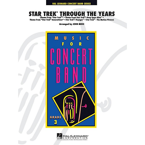 Hal Leonard Star Trek Through the Years - Young Concert Band Series Level 3 arranged by John Moss