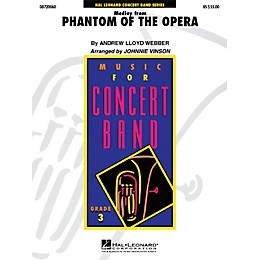Hal Leonard The Phantom of the Opera (Medley) - Young Concert Band Series Level 3 arranged by Johnnie Vinson