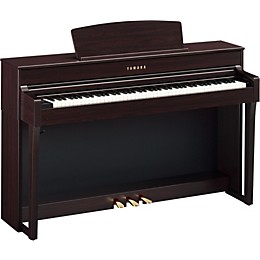 Open Box Yamaha Clavinova CLP-645 Console Digital Piano with Bench Level 2 Rosewood 190839892218