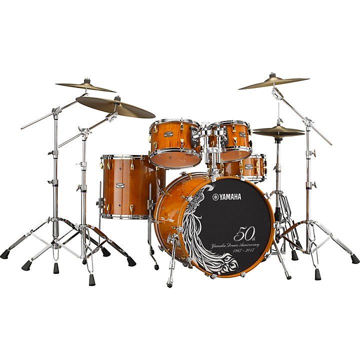 Yamaha 50th Anniversary 5-Piece Curly Maple Shell Pack